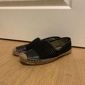 Tory Burch Espadrille Womens 7.5 Black